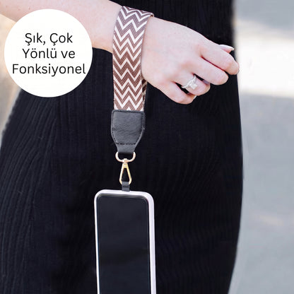 2'si 1 Arada Dönüşebilir Telefon Askısı ve Bileklik