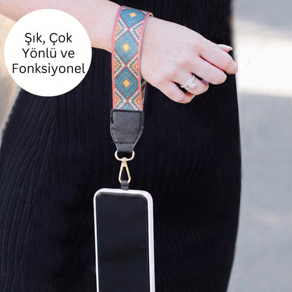 2'si 1 Arada Dönüşebilir Telefon Askısı ve Bileklik