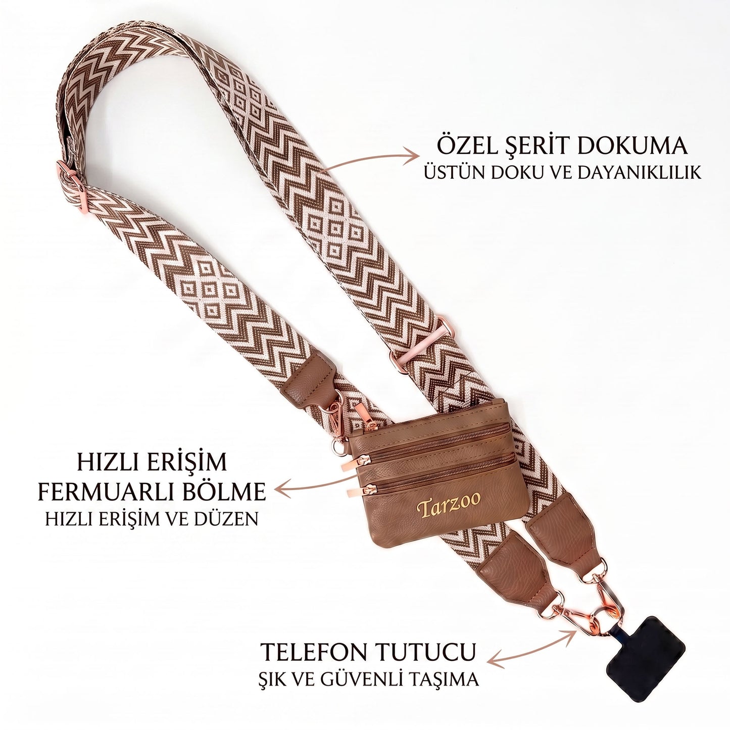 2'si 1 Arada Dönüşebilir Telefon Askısı ve Bileklik
