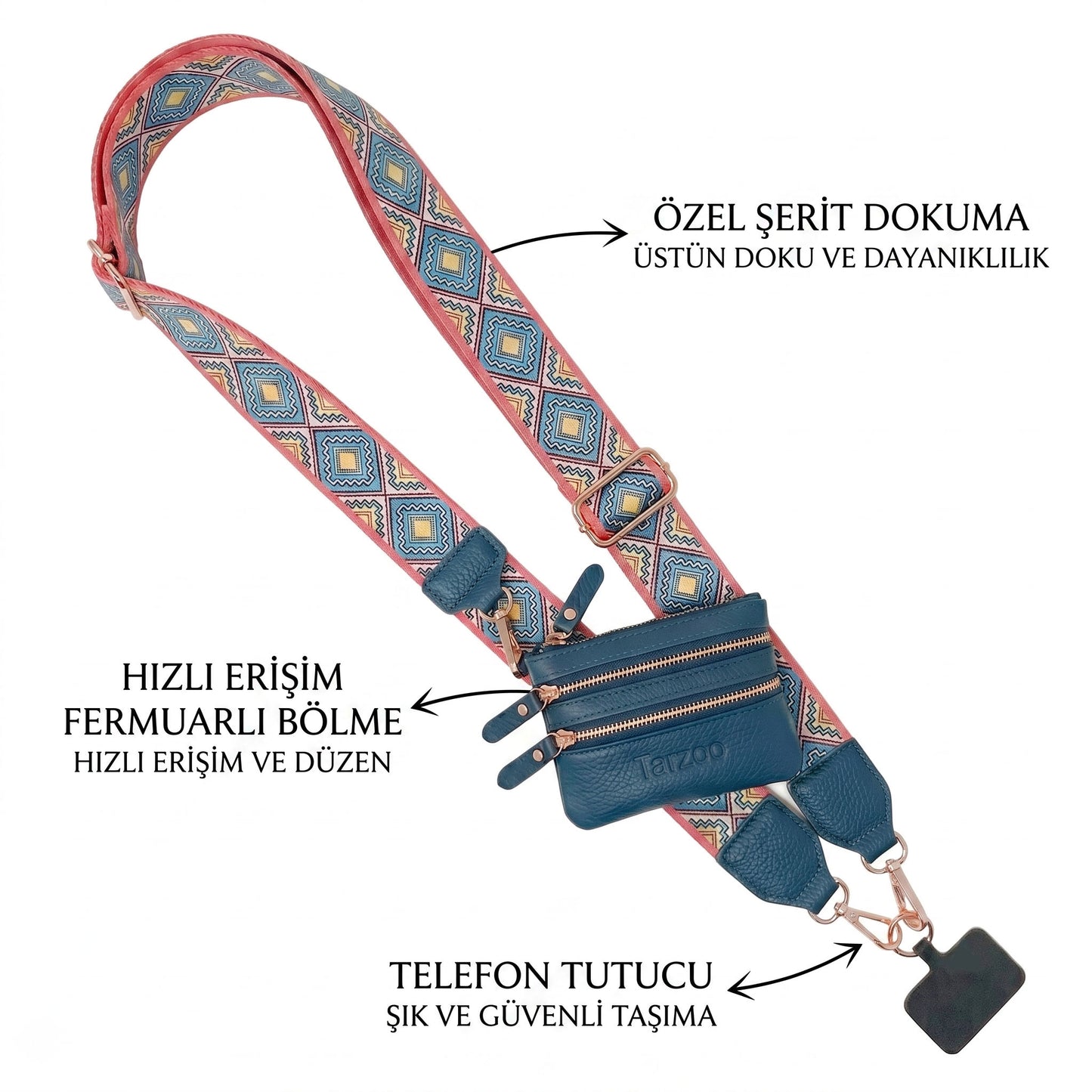 2'si 1 Arada Dönüşebilir Telefon Askısı ve Bileklik